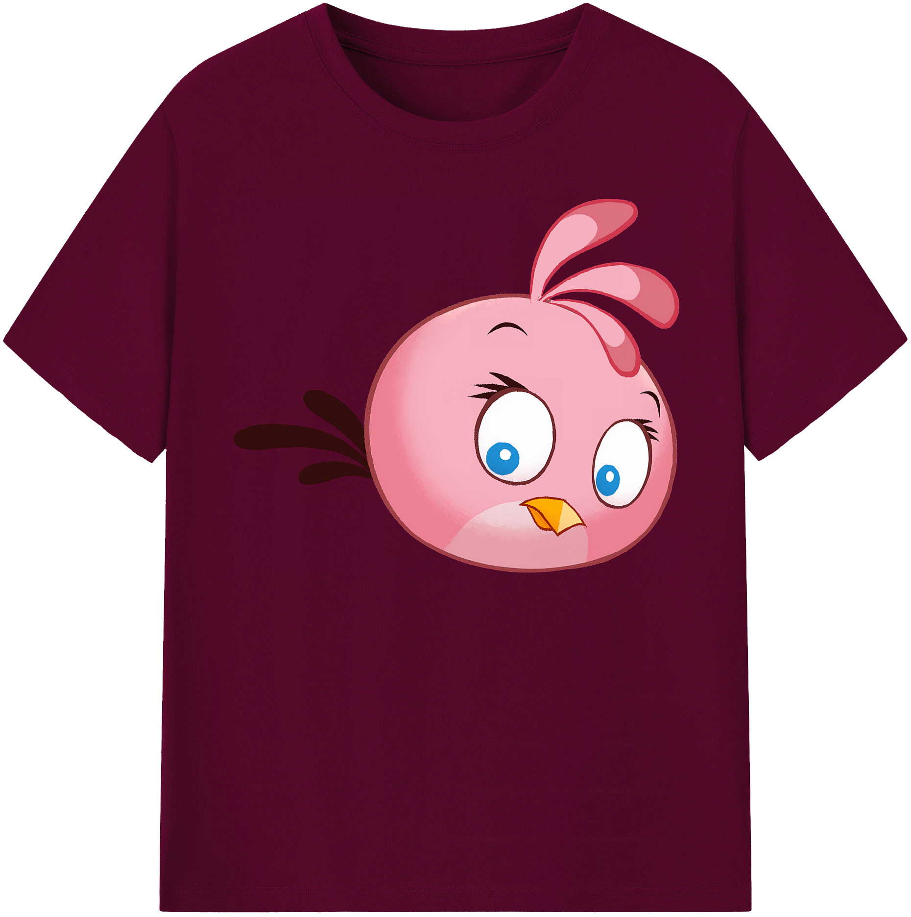 （画像用） Angry Birds アングリーバード レディースカジュアルプリントTシャツ（綿100％）